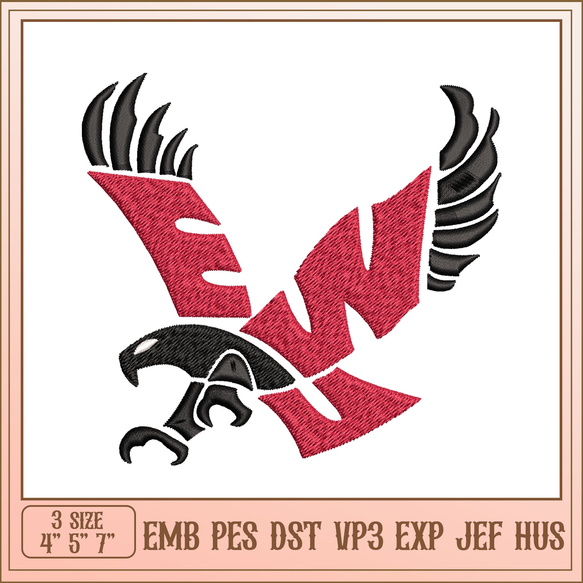 Eagle Embroidery Design 3 Sizes