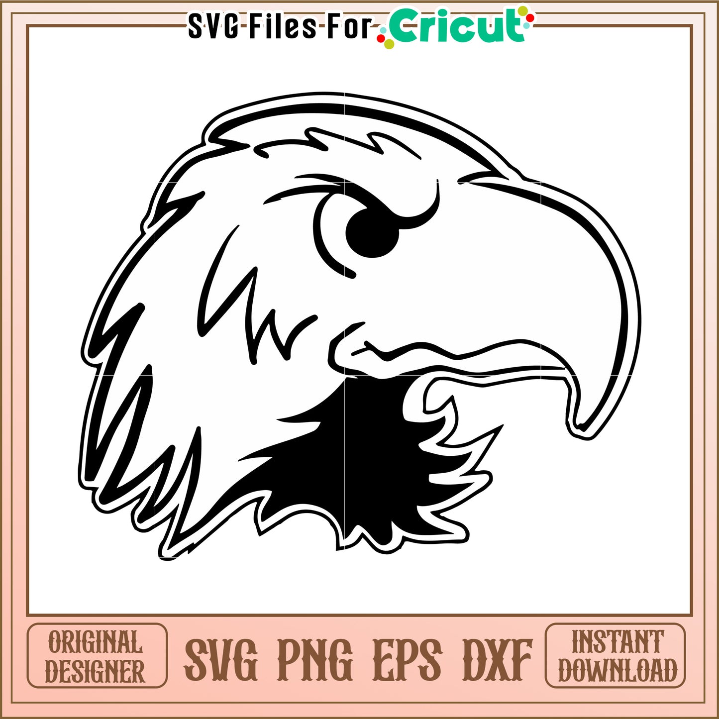 Eagle Head SVG Design for Cricut, Perfect for Craft and DIY Projects