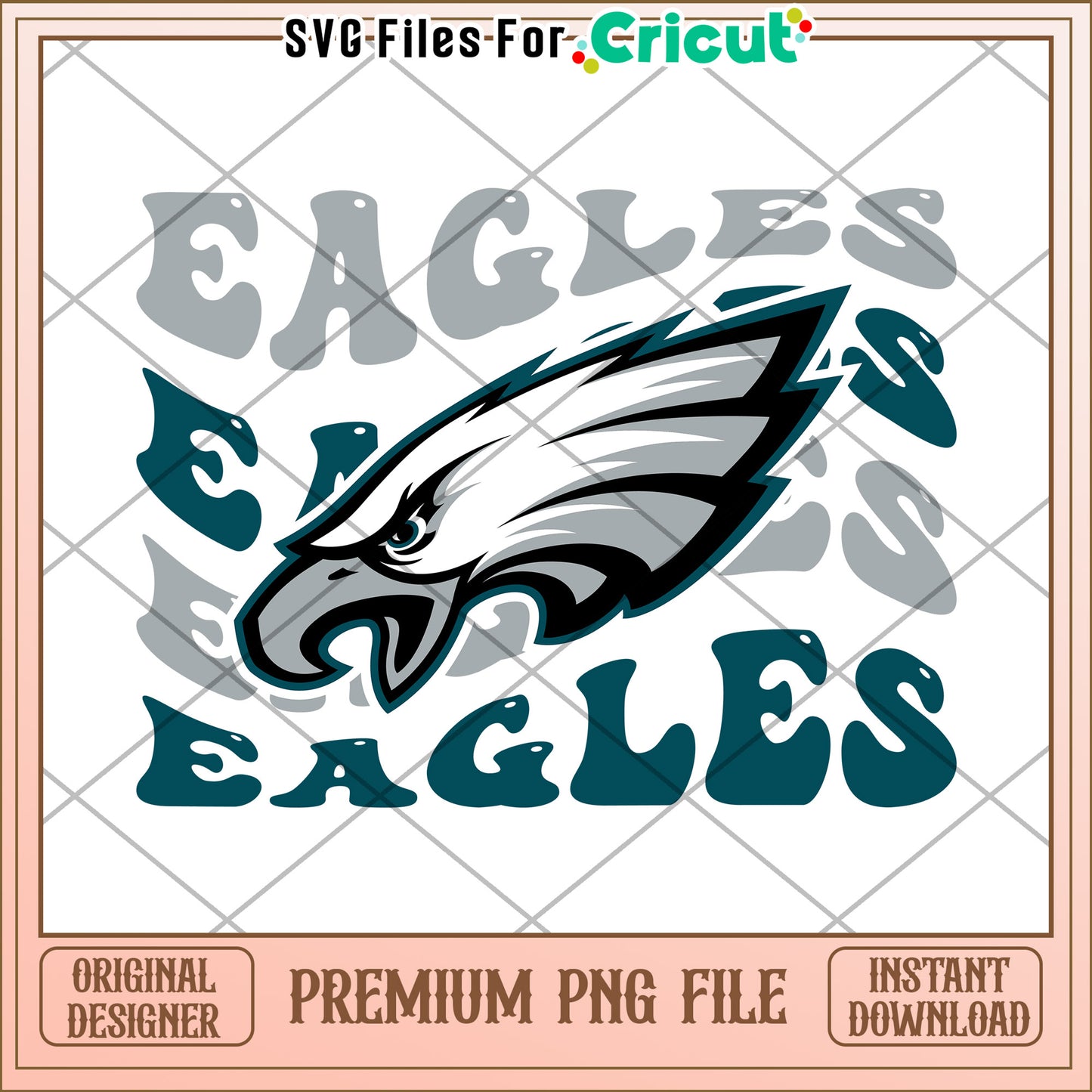 Eagles PNG file for Cricut, perfect for fun crafting projects