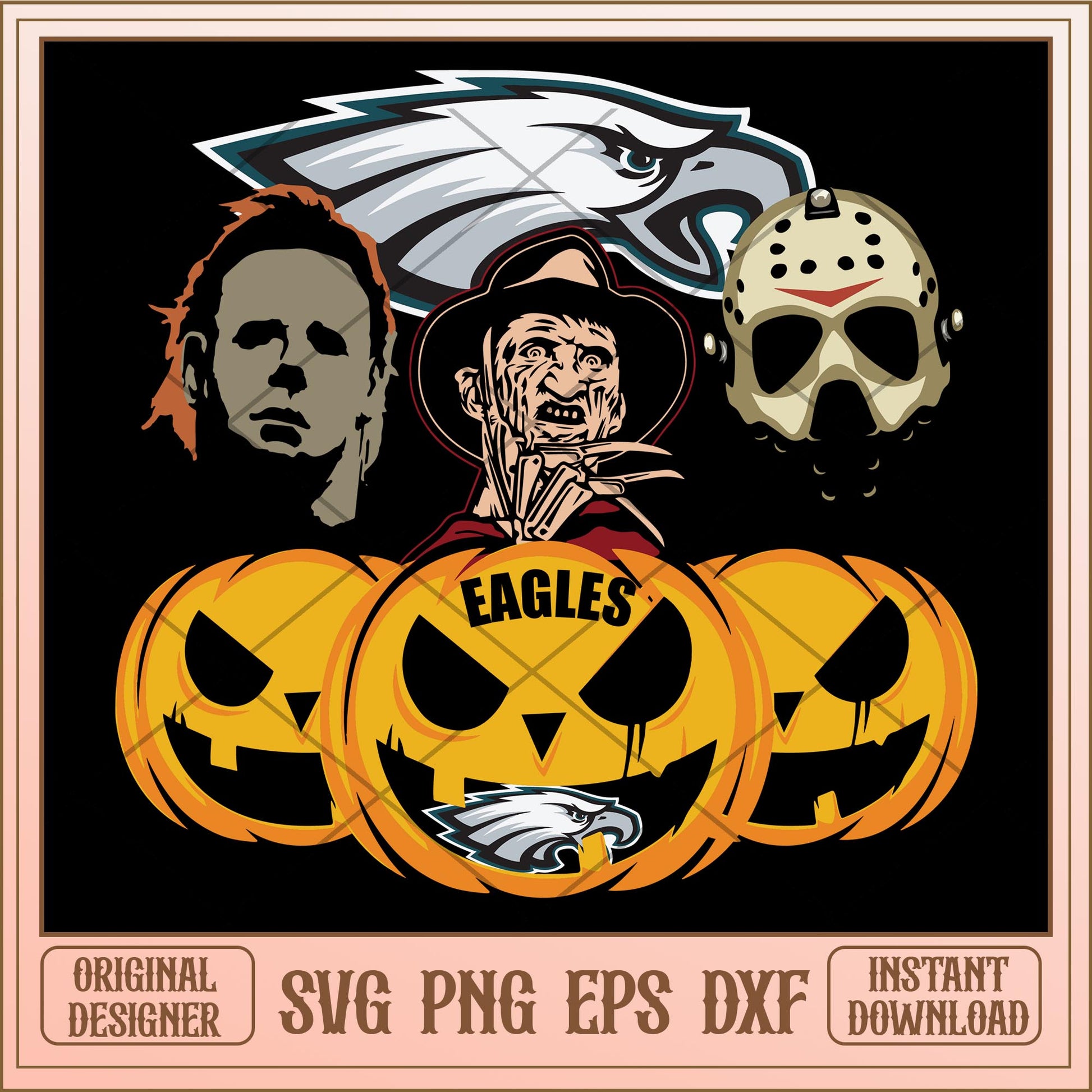 Eagles Horror Movies bundle svg, Horror characters svg, digital download