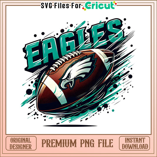 Eagles logo rugby ball png, Philadelphia Eagles png, NFL png
