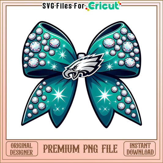 Eagles logo vintage bow png, Philadelphia Eagles png, NFL png