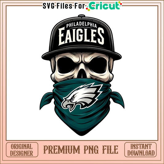 Eagles team skull bandana png, Philadelphia Eagles png, NFL png