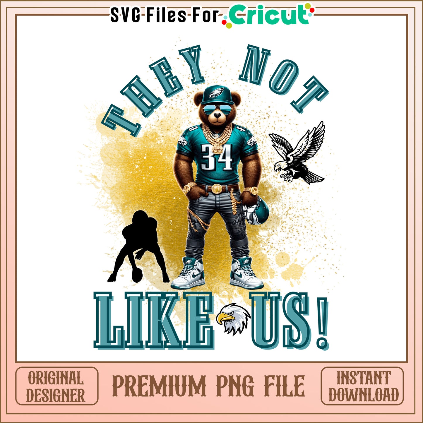 Eagles they not like us png, Philadelphia Eagles png, NFL png