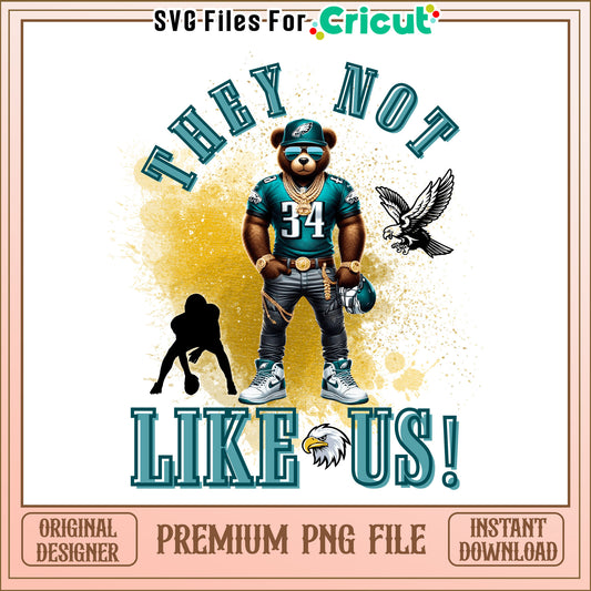 Eagles they not like us png, Philadelphia Eagles png, NFL png