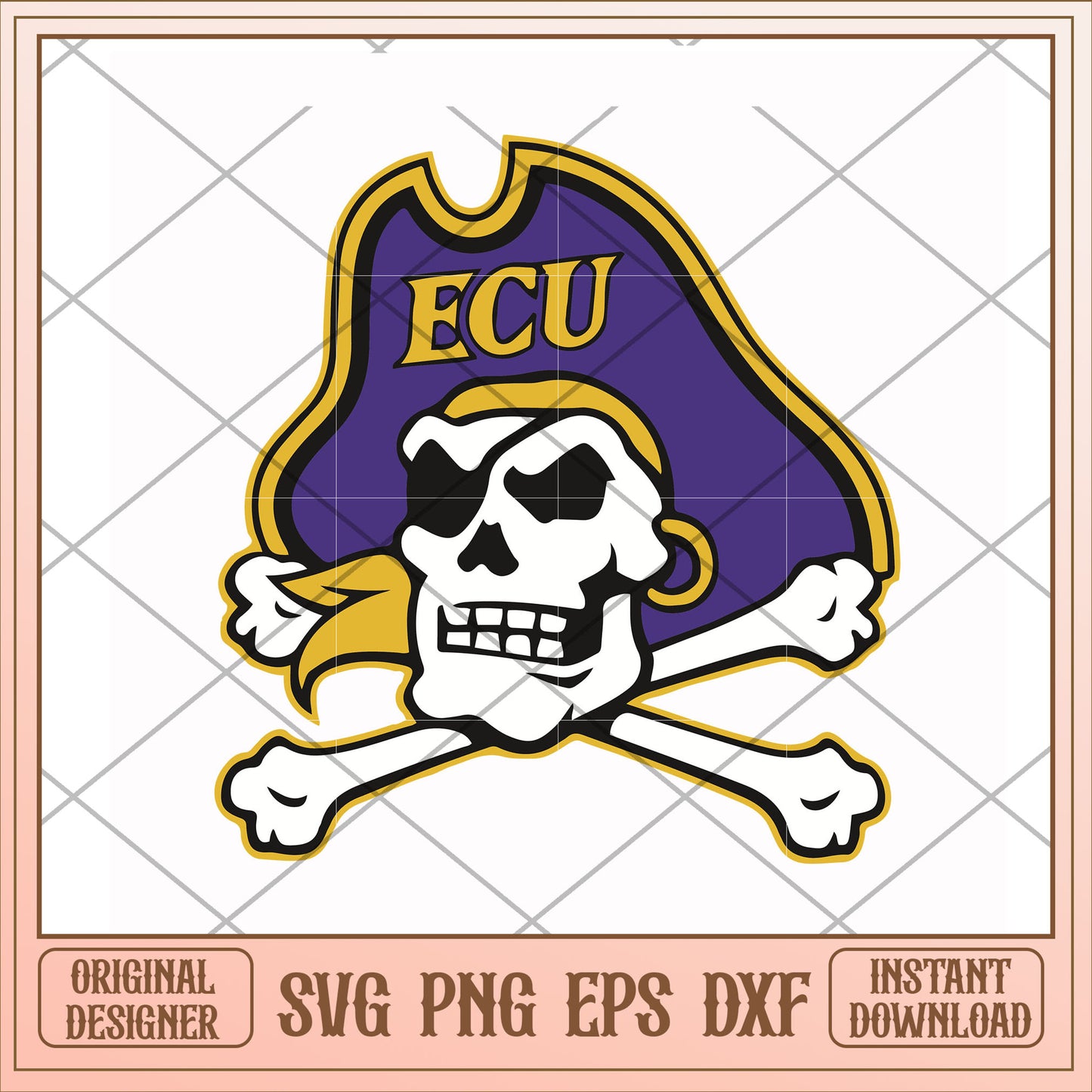 East Carolina Pirates mascot svg, mascot svg, ncaa svg