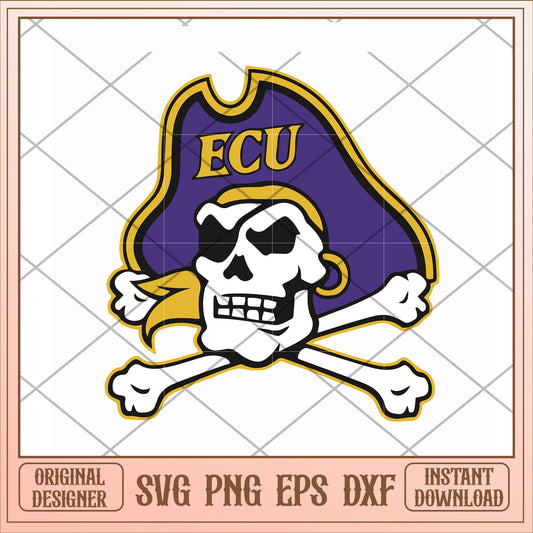 East Carolina Pirates mascot svg, mascot svg, ncaa svg