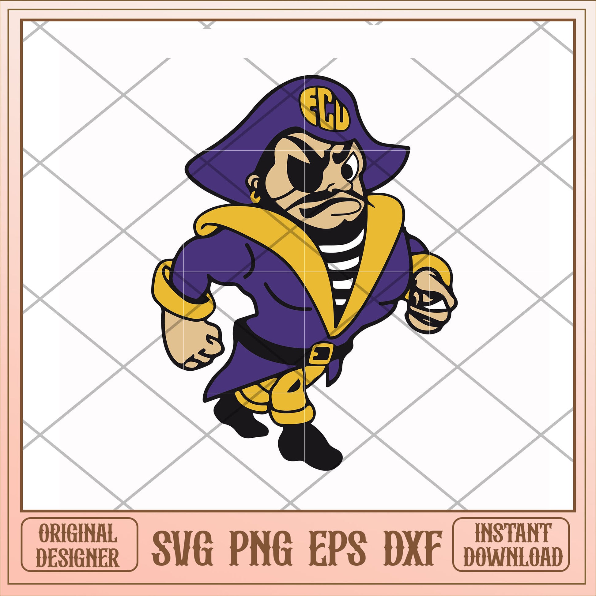 East Carolina Pirates mascot svg, ncaa mascot svg, ncaa svg