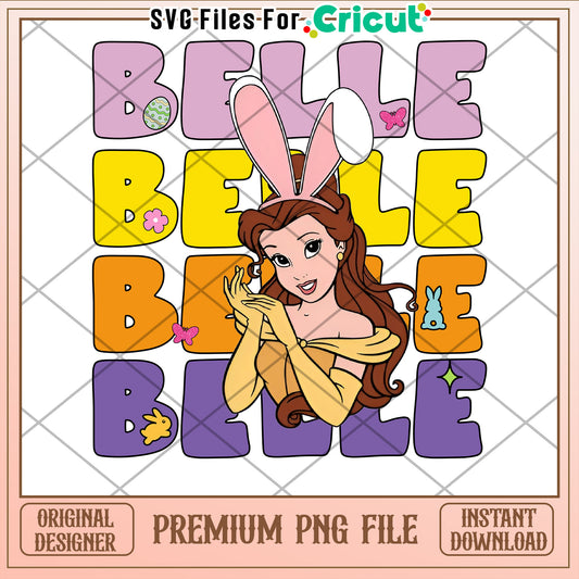 Easter Belle PNG Cricut Design