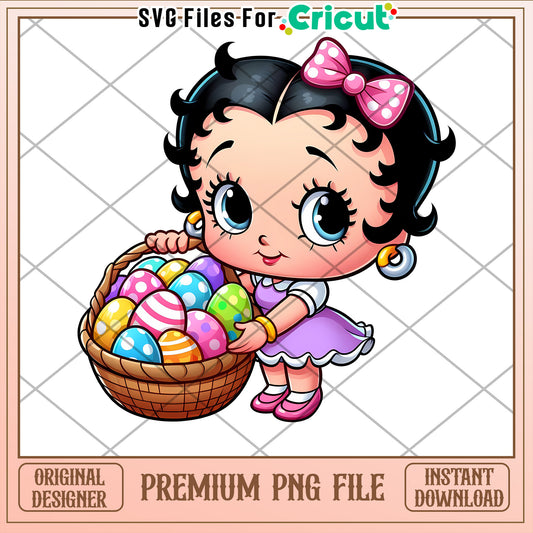 Easter Betty Boop PNG Cricut File