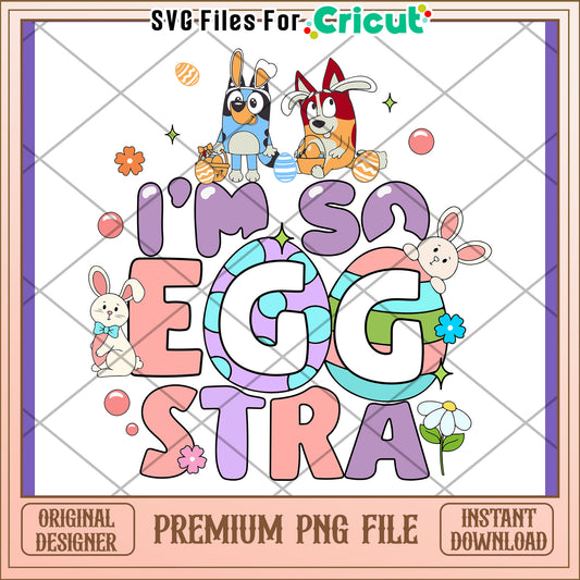 Easter Bluey Bingo PNG Design