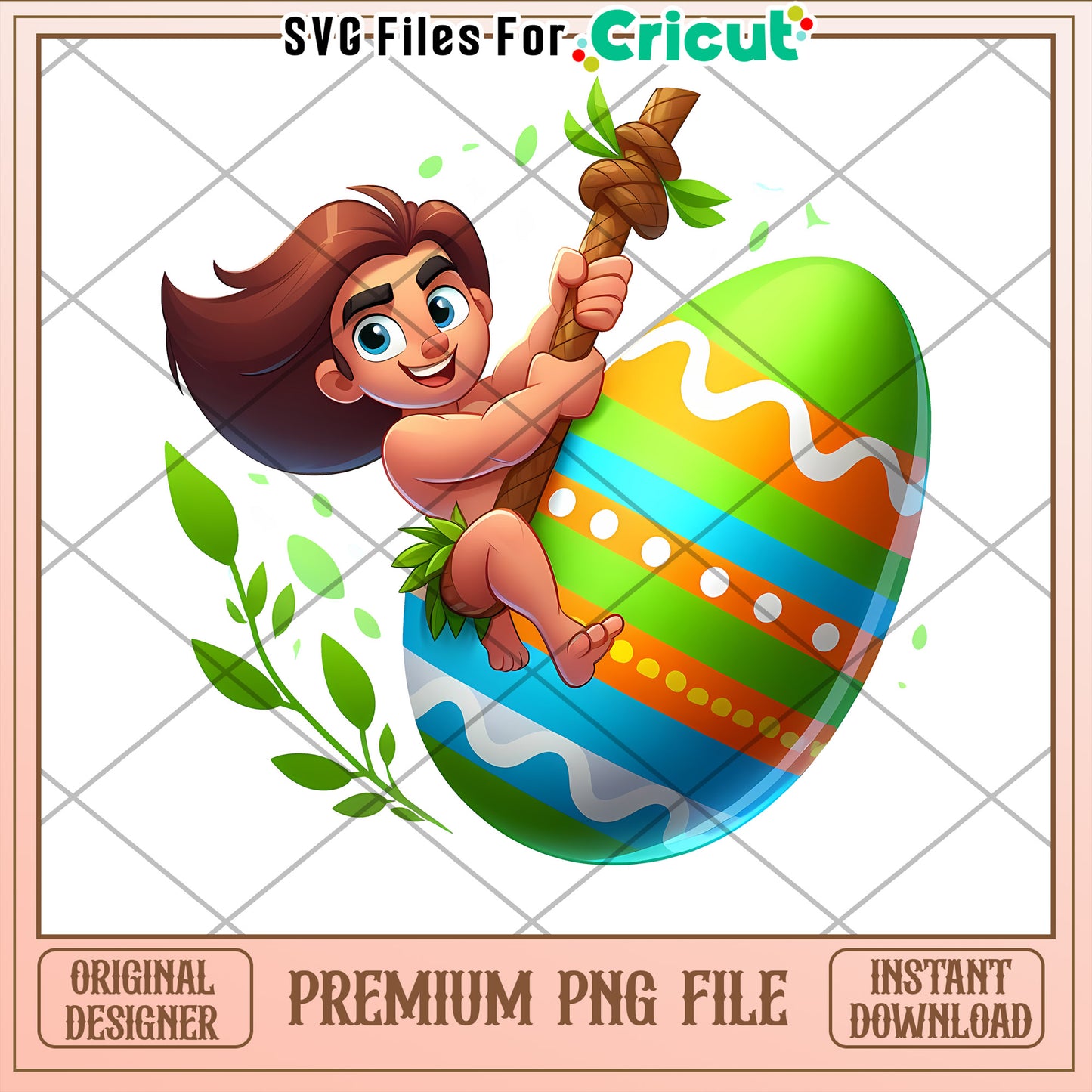 Easter Boy PNG Cricut SVG Instant Download