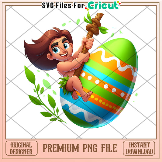 Easter Boy PNG Cricut SVG Instant Download