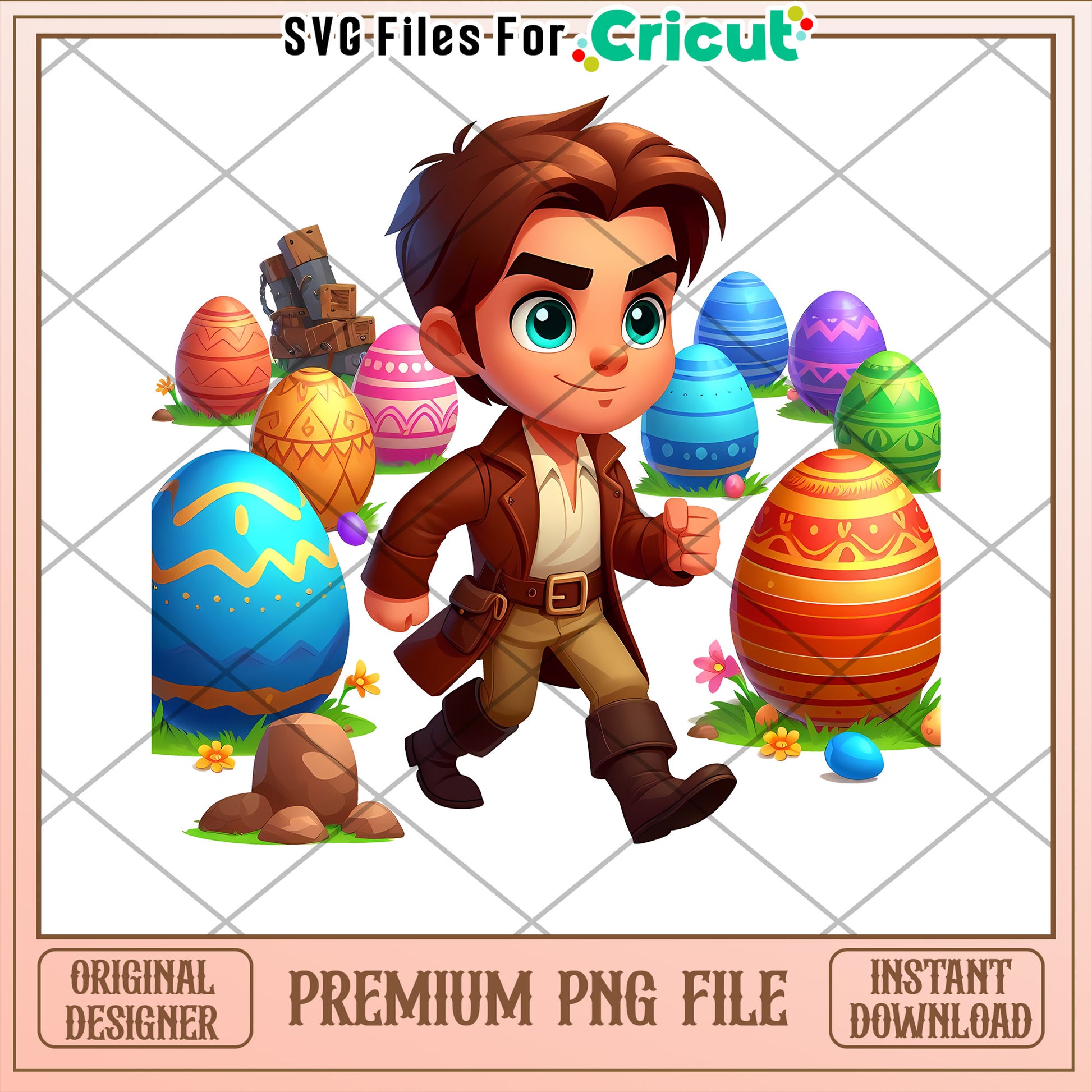 Easter Boy PNG Premium Cricut Design