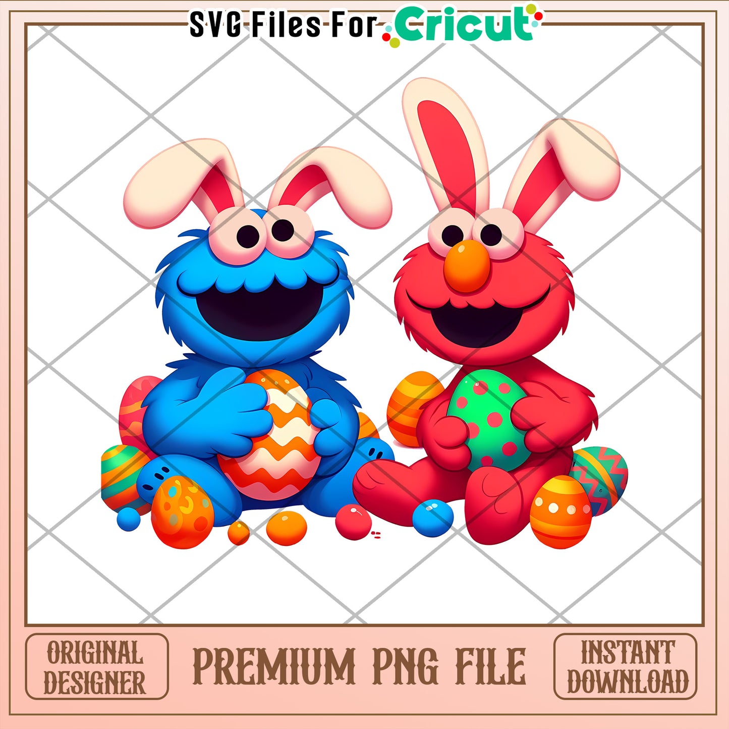 Easter Bunny Cookie Monster PNG