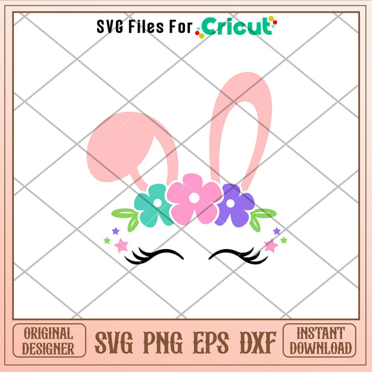Easter Bunny Face, Easter Bunny Face Svg