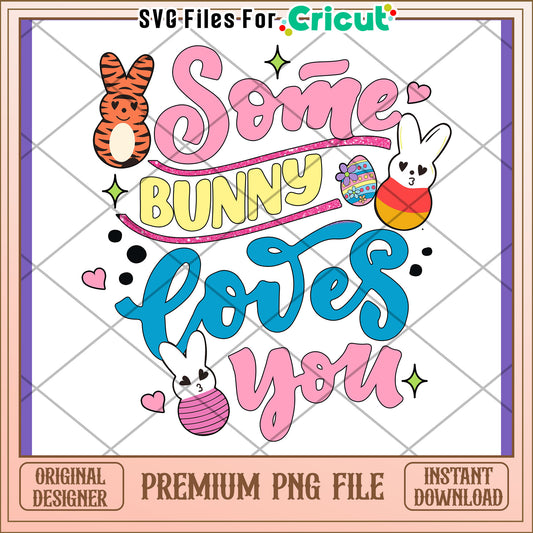 Easter Bunny Loves You PNG Design