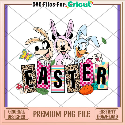 Easter Bunny PNG Design Mickey & Friends