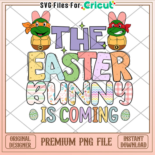 Easter Bunny PNG Turtles Design