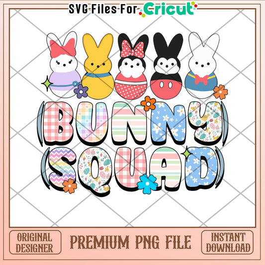 Easter Bunny Squad PNG Design
