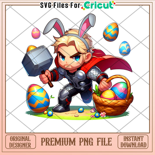 Easter Bunny Thor PNG Cricut Design
