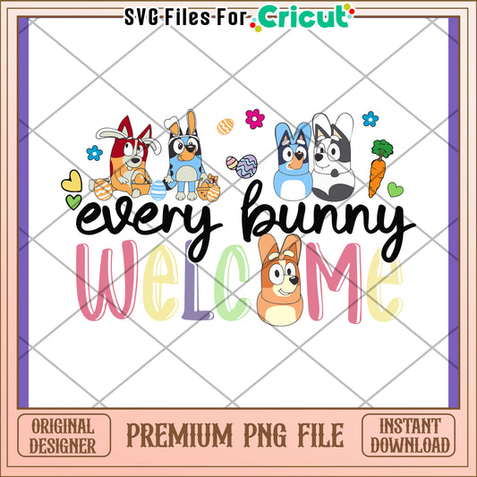 Easter Bunny Welcome PNG Design