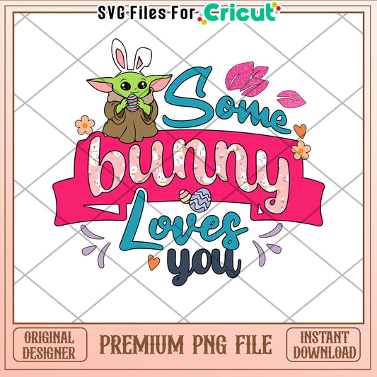 Easter Bunny Yoda PNG Cricut Design