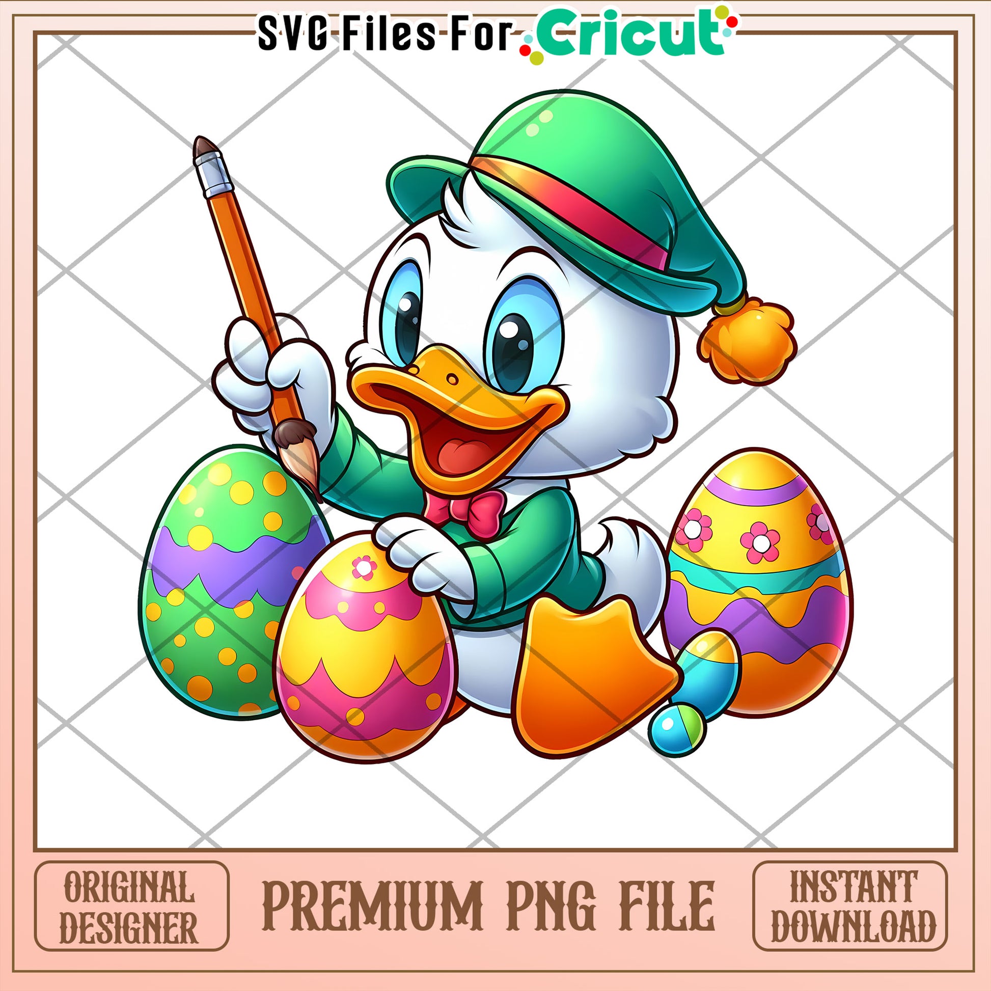 Easter Duck PNG Instant Download