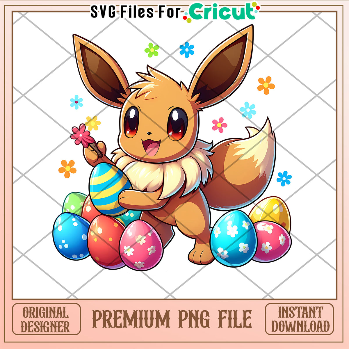 Easter Eevee PNG Cricut Design – svg files for cricut