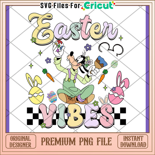 Easter Goofy Vibes PNG Design