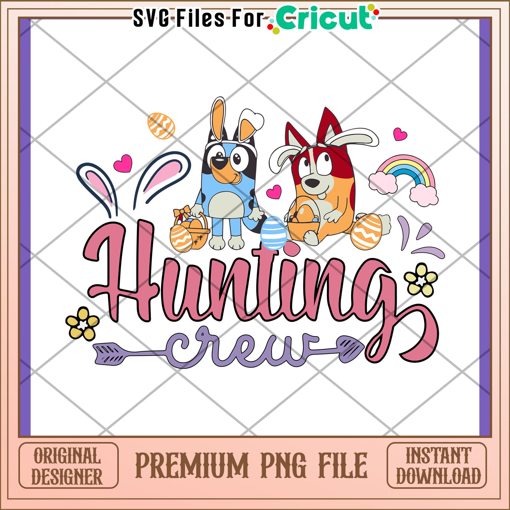 Easter Hunting Crew PNG Design