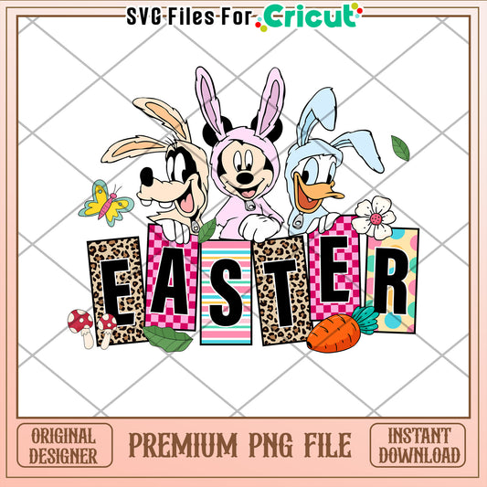 Easter Mickey Minnie Goofy PNG