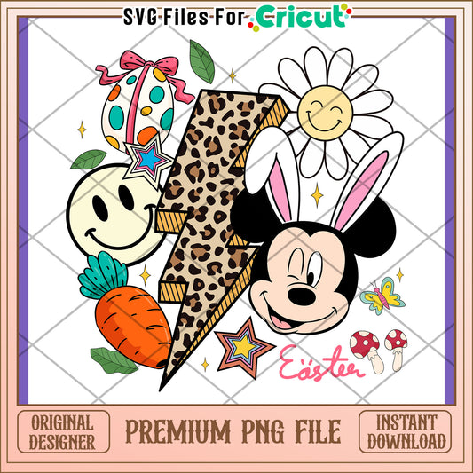 Easter Mickey Mouse PNG Design Download