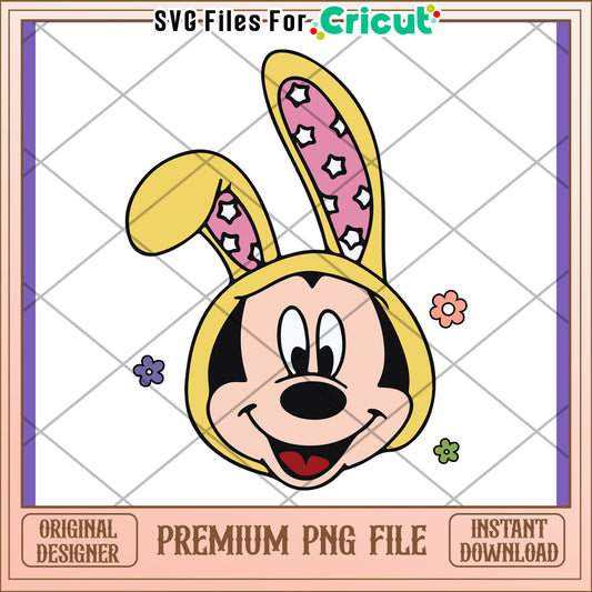 Easter Mickey PNG Bunny Ears Design