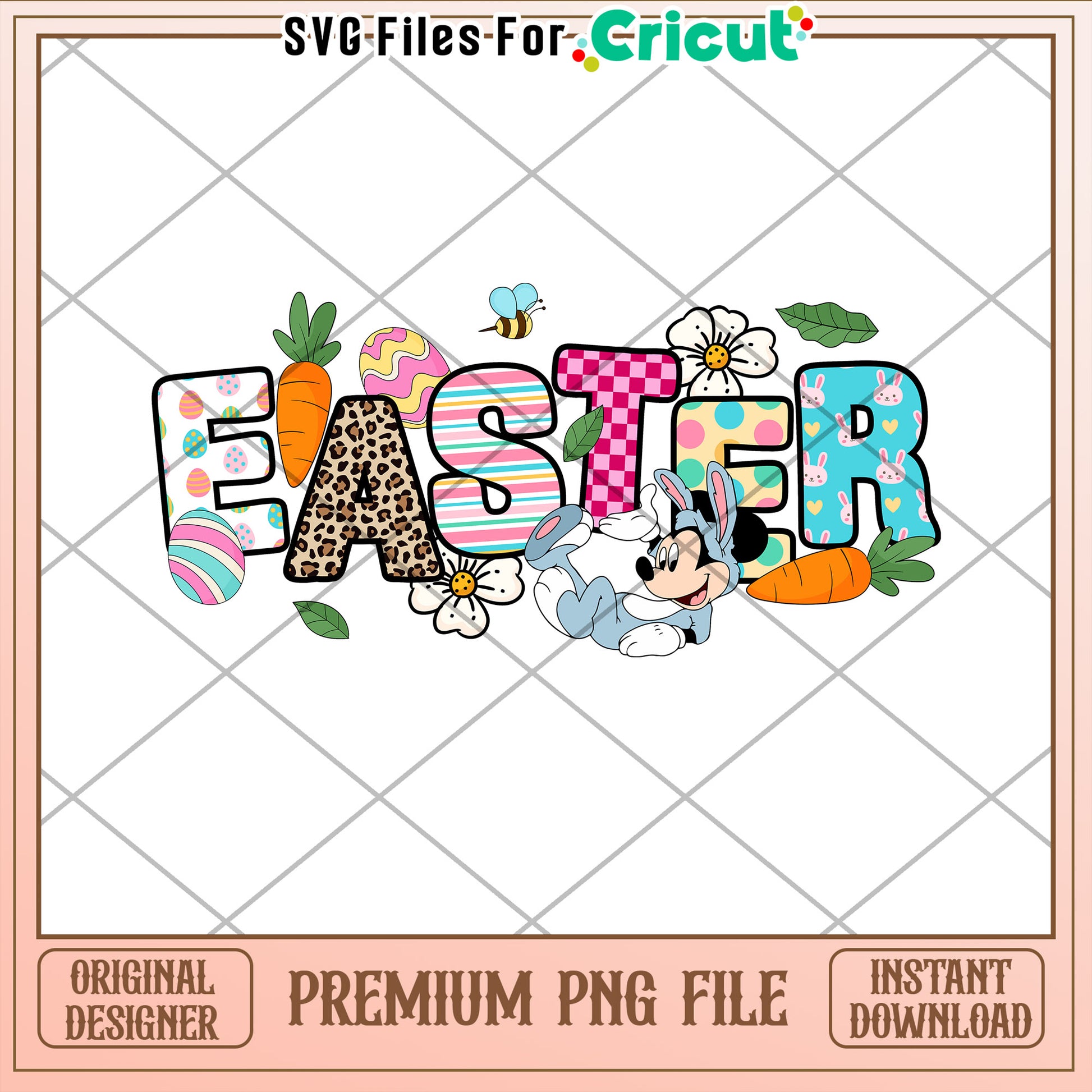 Easter Mickey PNG Cricut Design