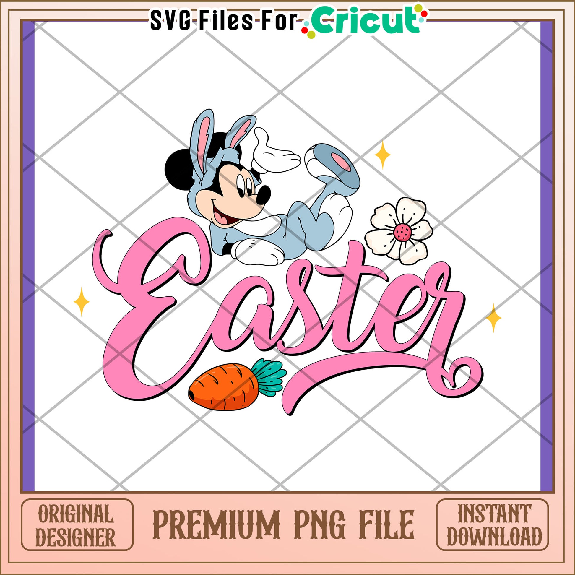 Easter Mickey PNG Premium Instant Download