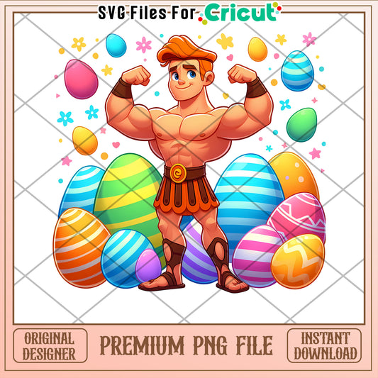 Easter Muscle Man PNG Instant Download