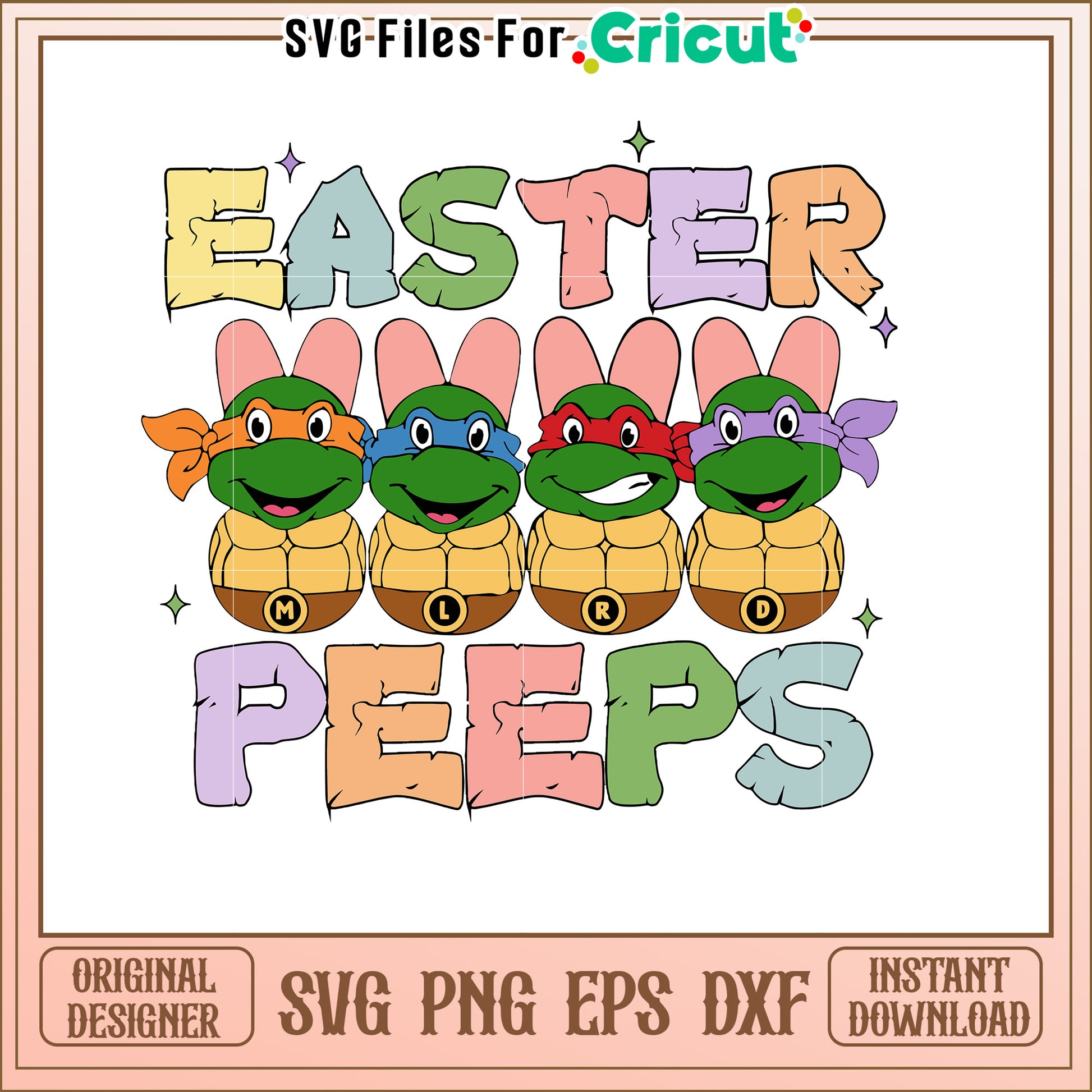 Easter Peeps Ninja Turtles SVG