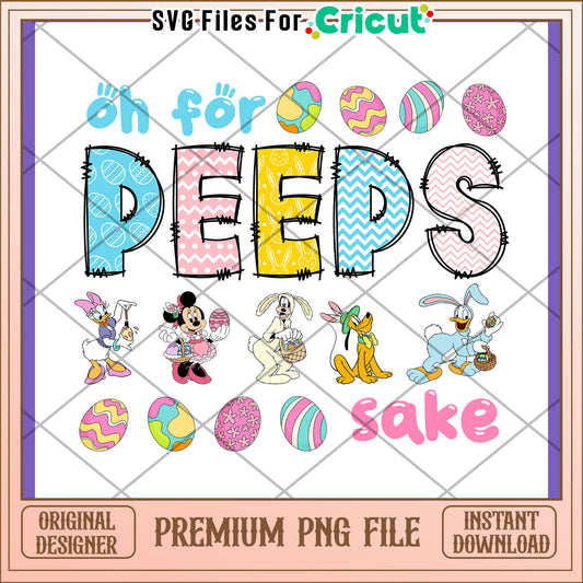 Easter Peeps PNG Design Disney Characters