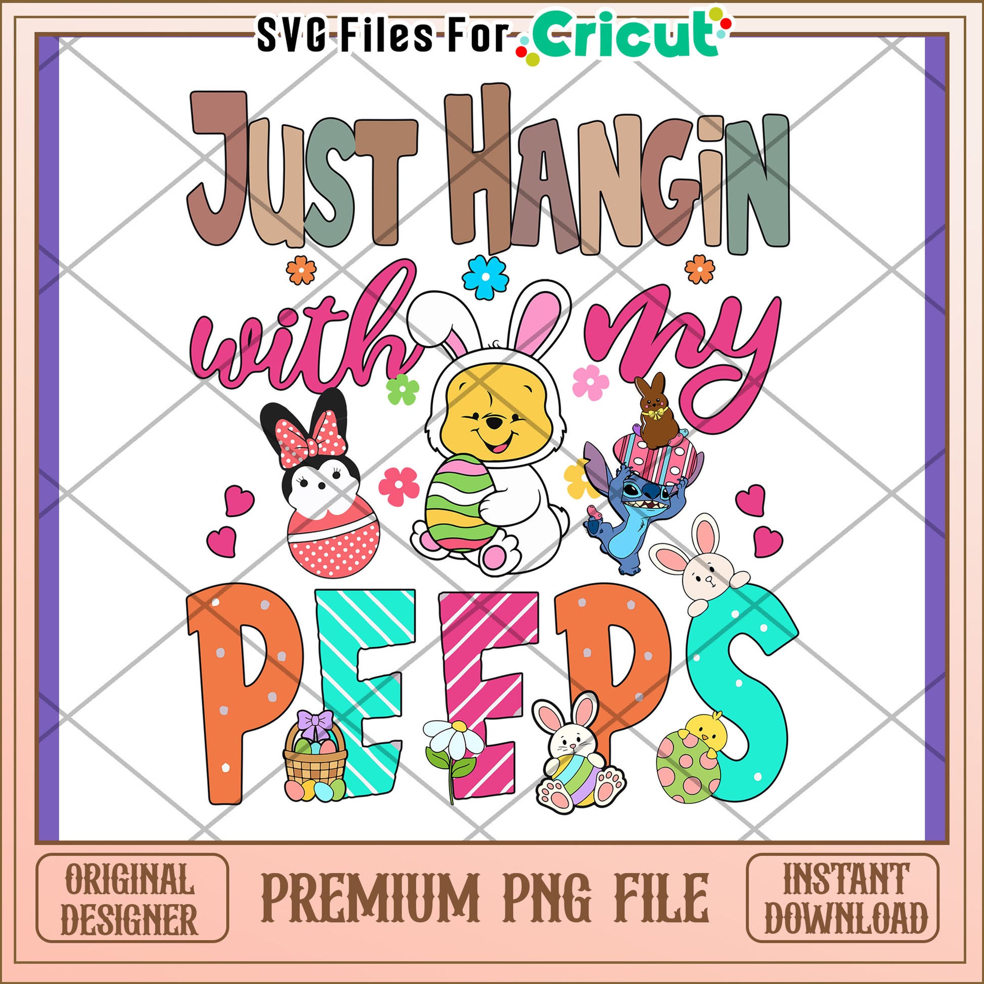 Easter Peeps PNG Design Instant Download