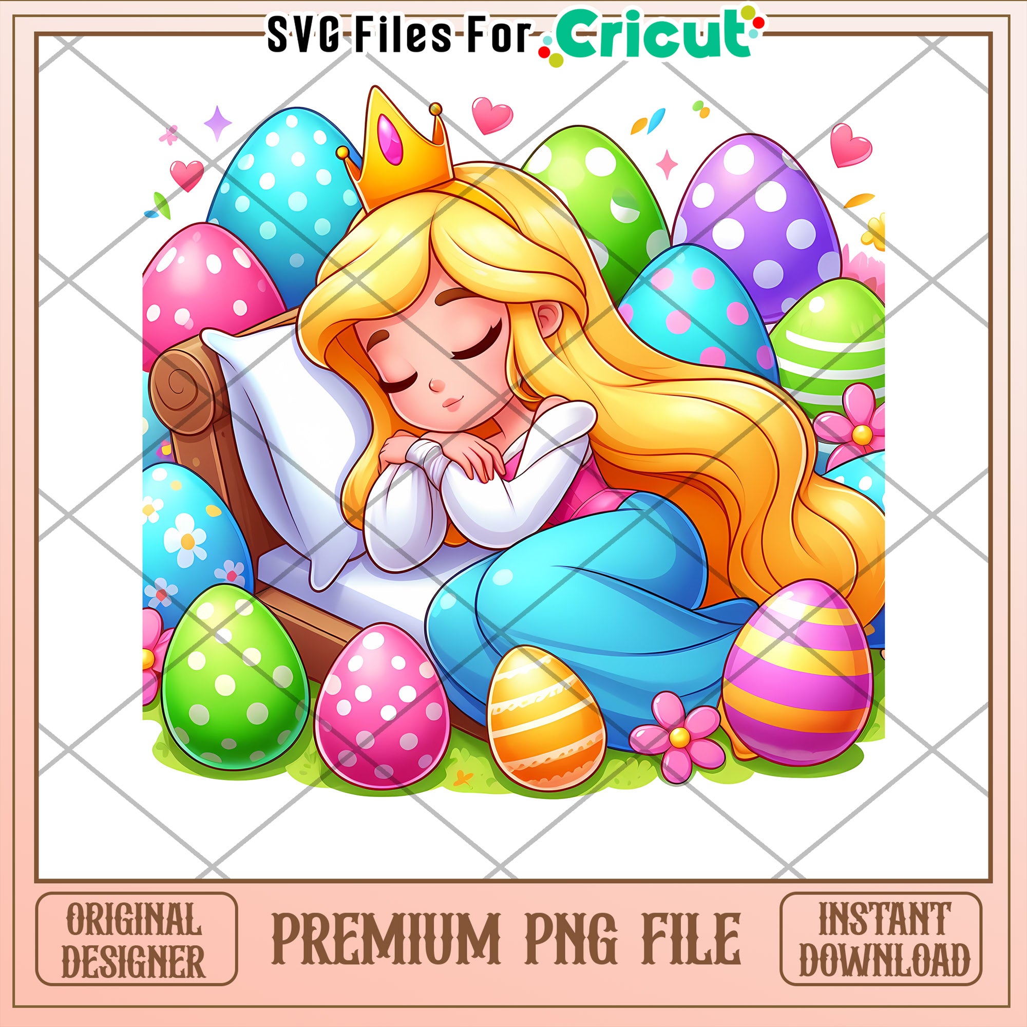 Easter Princess PNG Sublimation Design – svg files for cricut