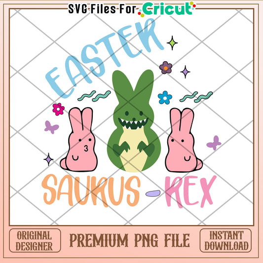 Easter Saurus Rex PNG Design