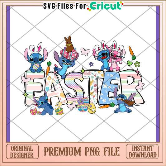Easter Stitch PNG Sublimation Design