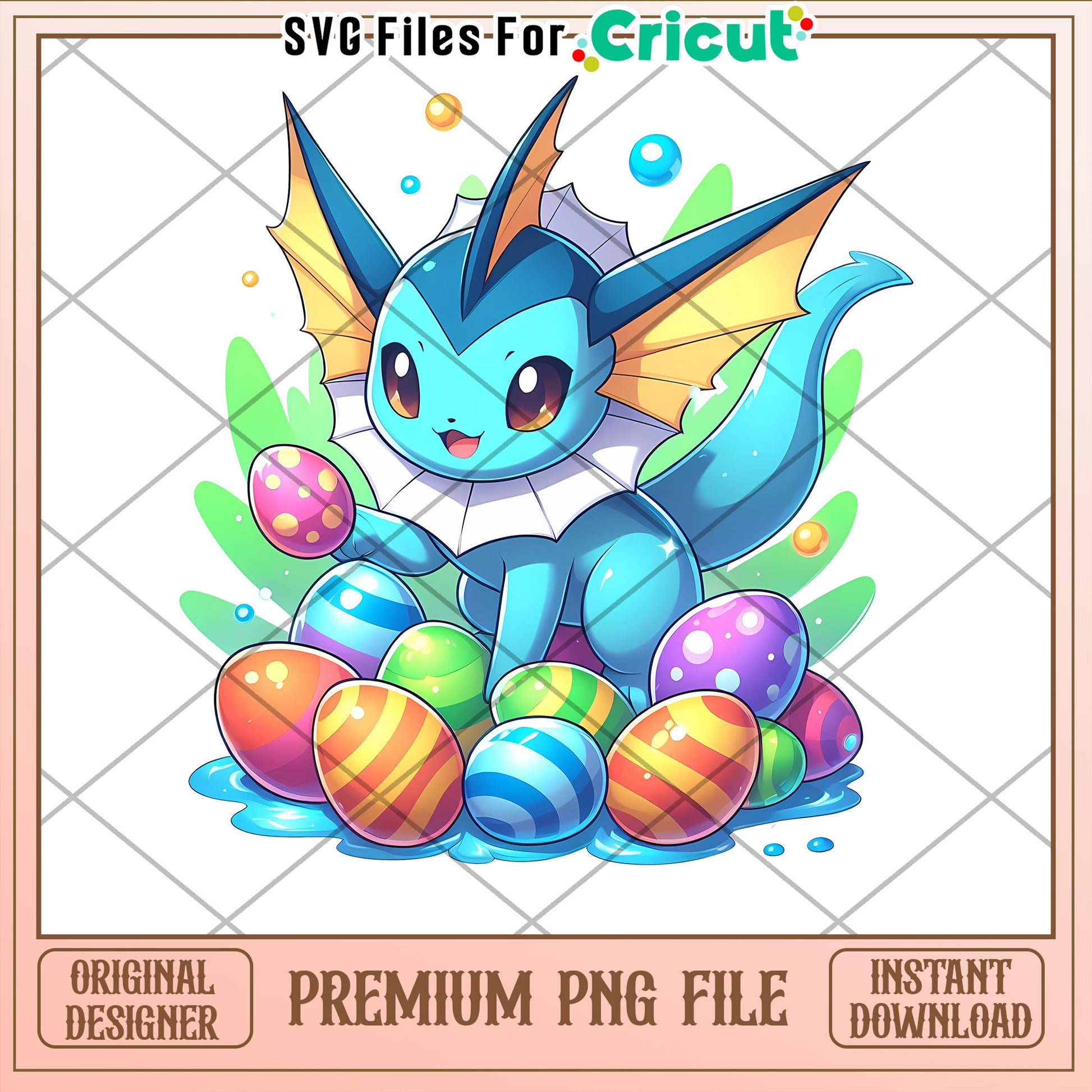 Easter Vaporeon PNG Cricut Design