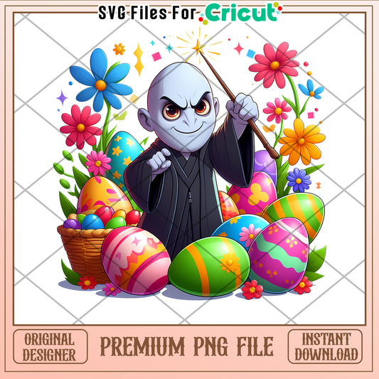 Easter Voldemort PNG Cricut File