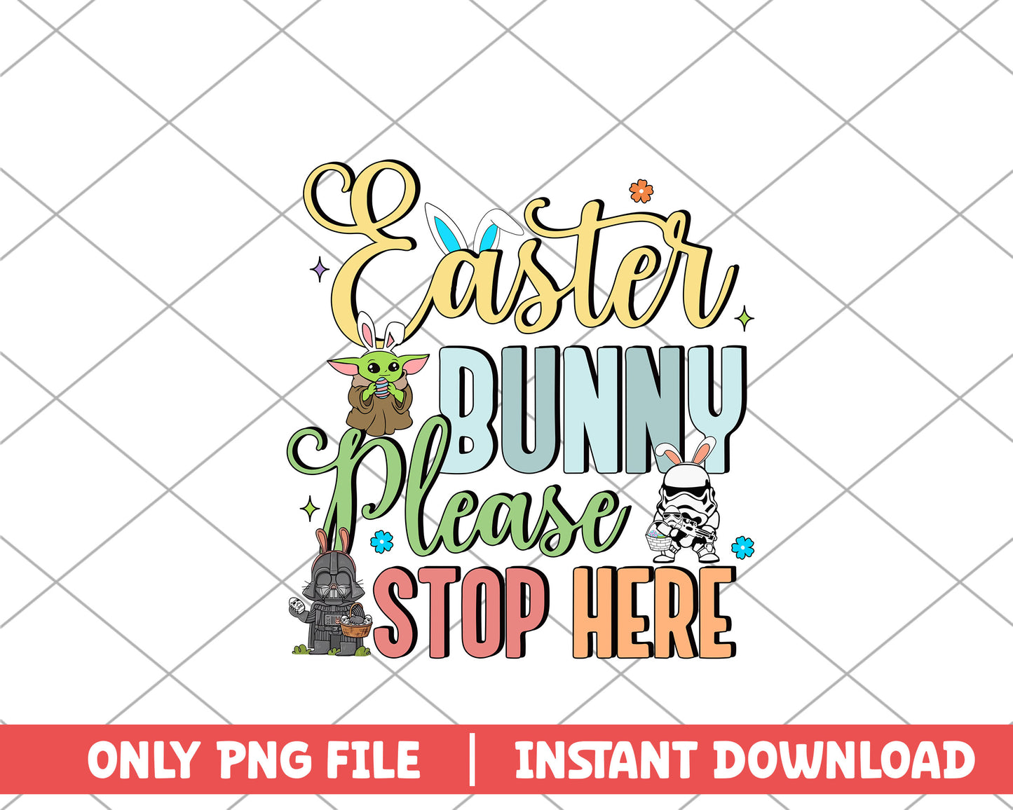 Easter bunny please stop here easter png 