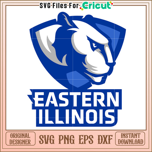 Eastern Illinois SVG Logo Design for Cricut, Instant Download Files Available
