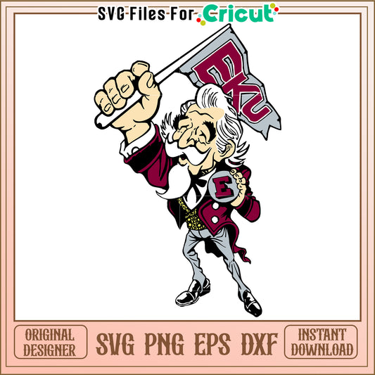 Eastern Kentucky University SVG file for Cricut, perfect for crafting projects