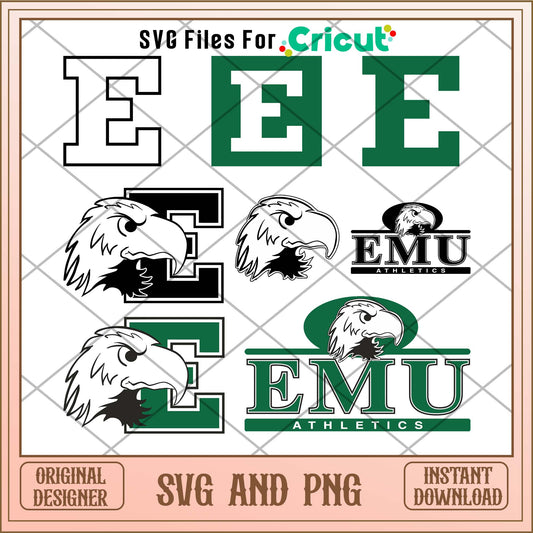 Eastern Michigan Eagles svg, Eastern Michigan Eagles svg bundle, NCAA svg 