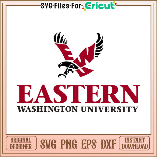 Eastern Washington University Logo SVG File, Perfect for Cricut Projects